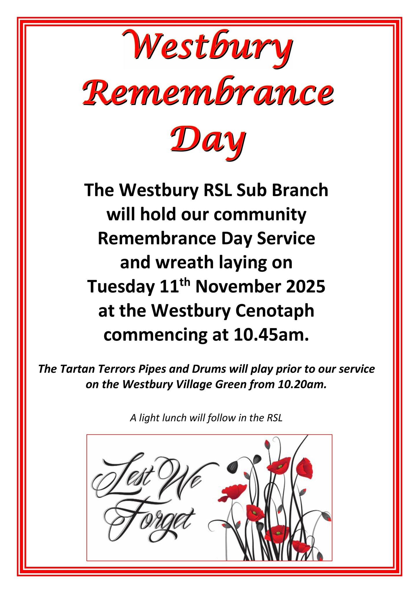 Dbook Easy Great Western Tiers - Remembrance Day | Westbury